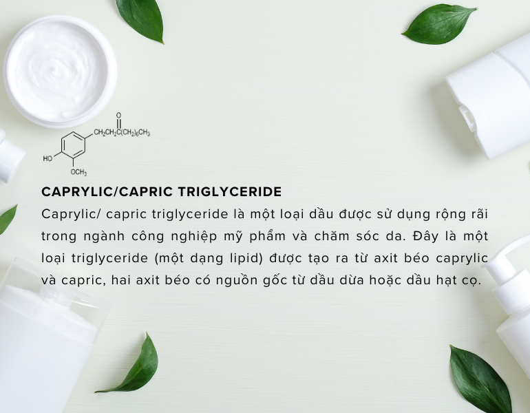 Hydroxymethoxyphenyl decanone được sử dụng như chất tạo mùi hương, chất ổn định và chất bảo quản