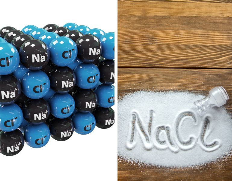 Sodium chloride là một hợp chất ion có công thức hóa học NaCl, thường được biết đến dưới dạng muối ăn