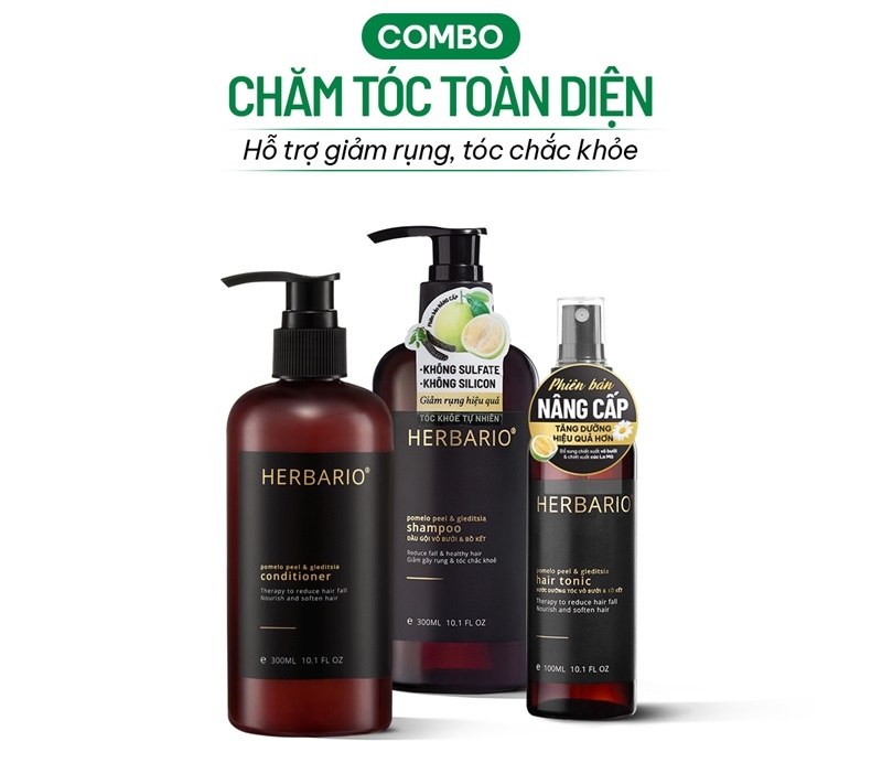 routine cham soc toc 3 buoc herbario