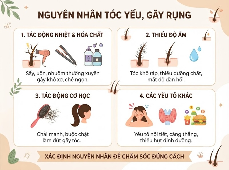 nguyen nhan toc yeu gay rung