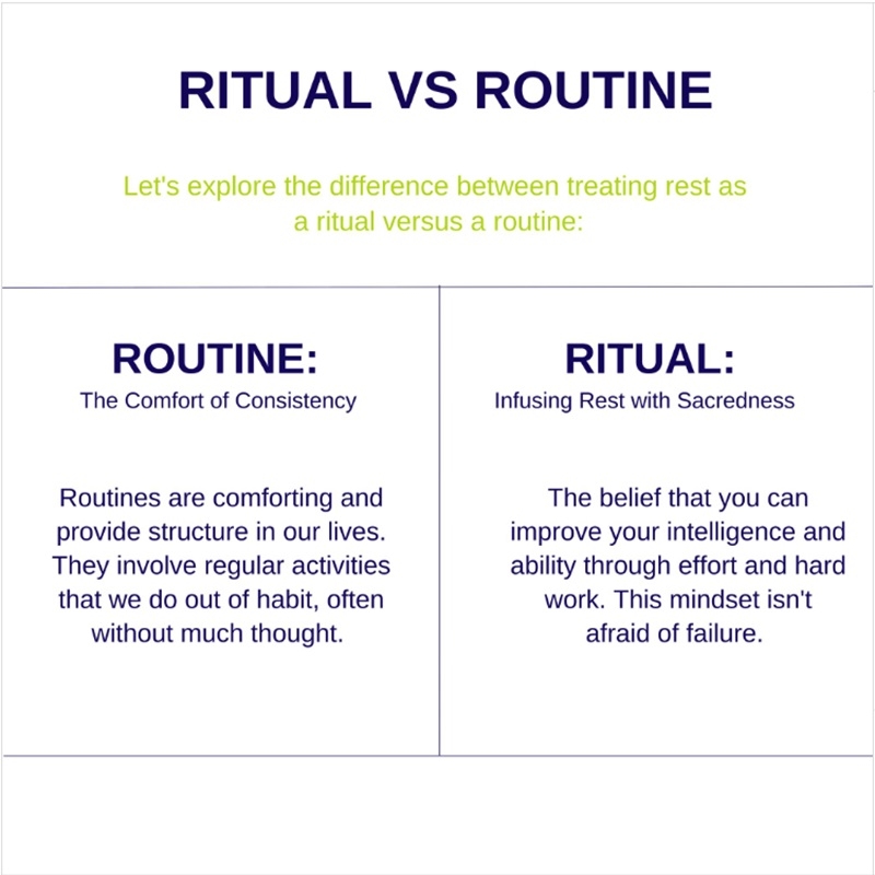 Ritual vs routine