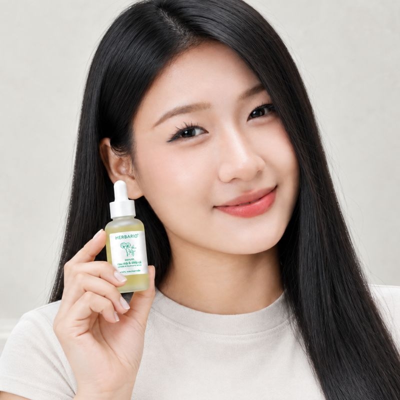 Niacinamide trong serum Rau ma & Diep ca