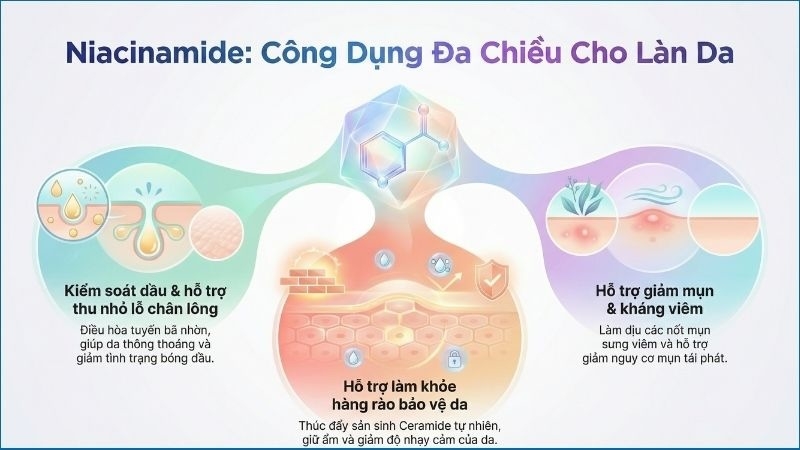 Da dầu mụn nên dùng Niacinamide nồng độ bao nhiêu da dau mun nen dung niacinamide nong do bao nhieu