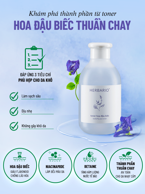 Toner Hoa Đậu Biếc Herbario toner hoa dau biec Herbario