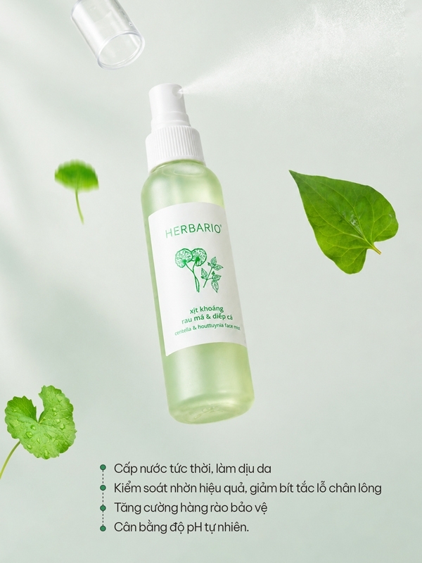 Xịt kho&aacute;ng rau m&aacute; v&agrave; diếp c&aacute; Herbario 100ml