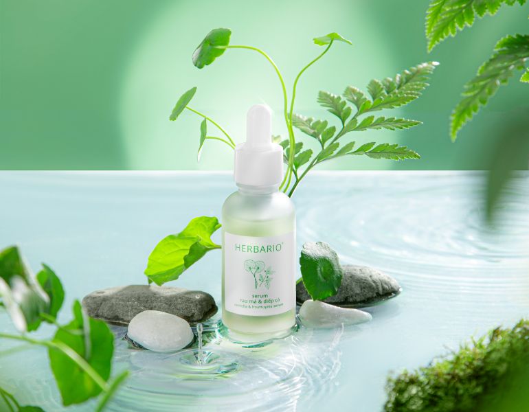 Serum rau má diếp cá Herbario dành cho da dầu mụn