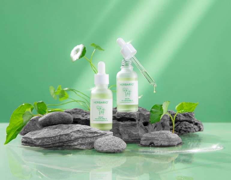 Serum rau má diếp cá Herbario dành cho da dầu mụn