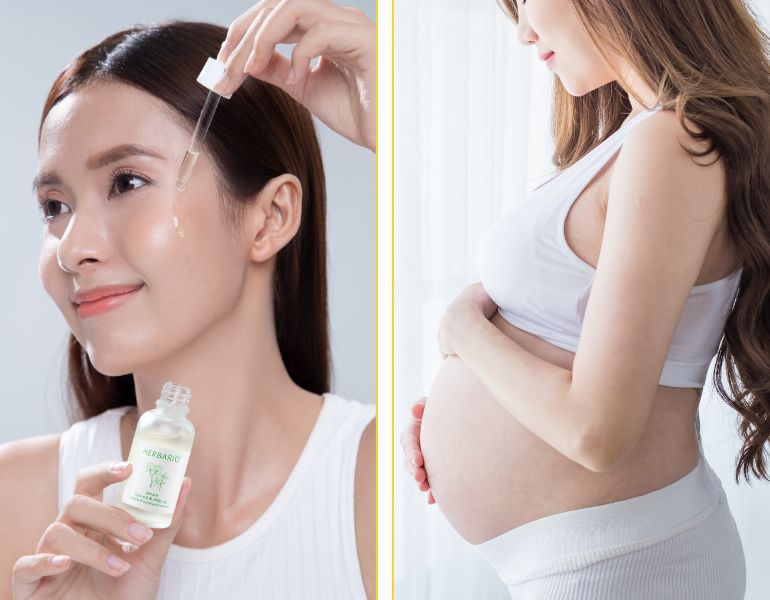 Serum rau má diếp cá Herbario tốt cho bà bầu