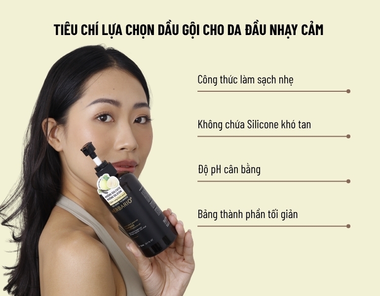 Ti&ecirc;u ch&iacute; lựa chọn dầu gội cho da đầu nhạy cảm