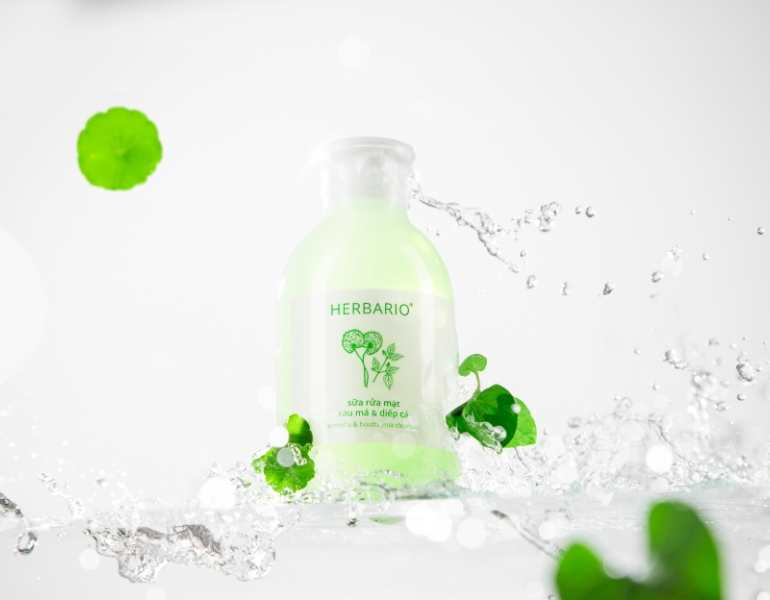 Sữa rửa mặt Rau má diếp cá Herbario dành cho da dầu mụn Sữa rửa mặt Rau má diếp cá Herbario dành cho da dầu mụn