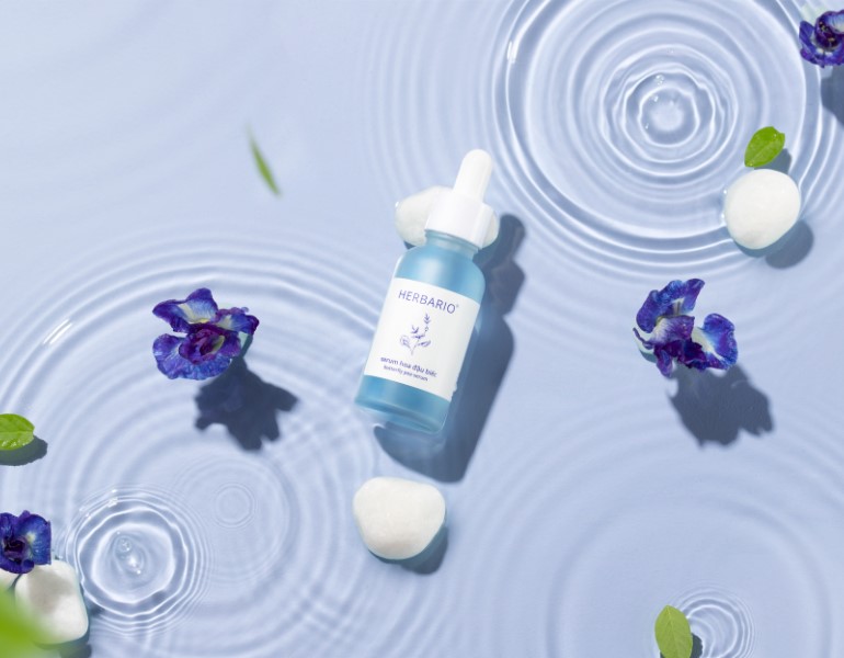 Serum Hoa đậu biếc Herbario dành cho da khô, da lão hóa