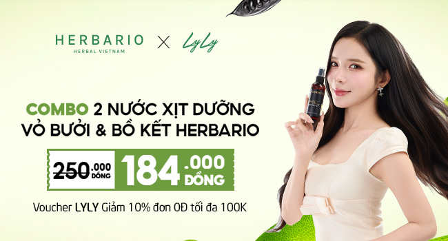 Herbario x LYLY xịt dưỡng tóc herbario