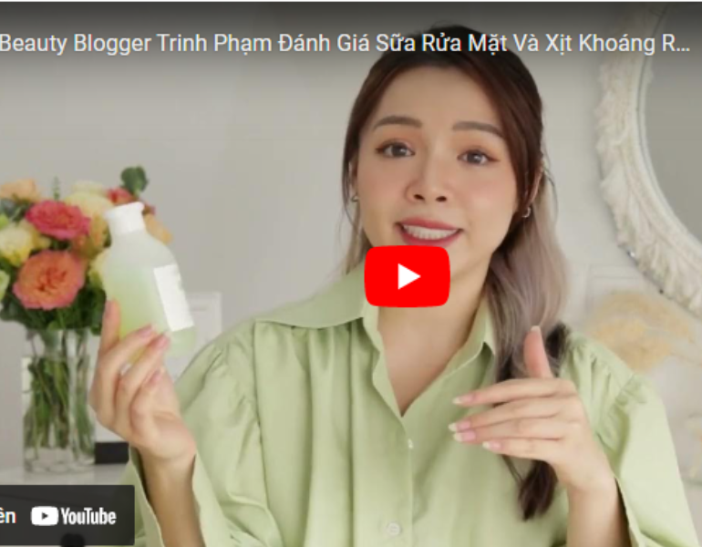 Beauty Blogger Trinh Phạm chia sẻ về Sữa rửa mặt và Xịt khoáng Rau Má & Diếp Cá Herbario