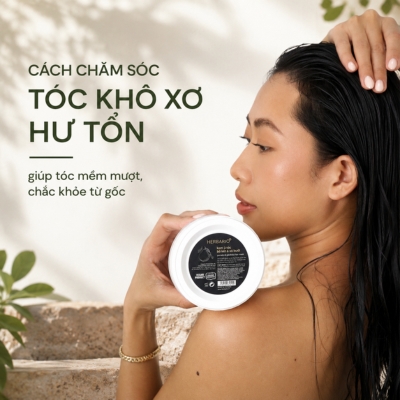 Cách chăm sóc tóc khô xơ hư tổn giúp tóc mềm mượt, chắc khỏe từ gốc