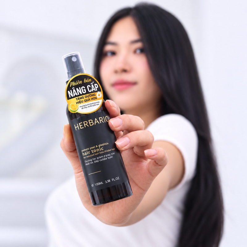 CÁCH DÙNG XỊT DƯỠNG TÓC VỎ BƯỞI BỒ KẾT HERBARIO ĐÚNG CÁCH