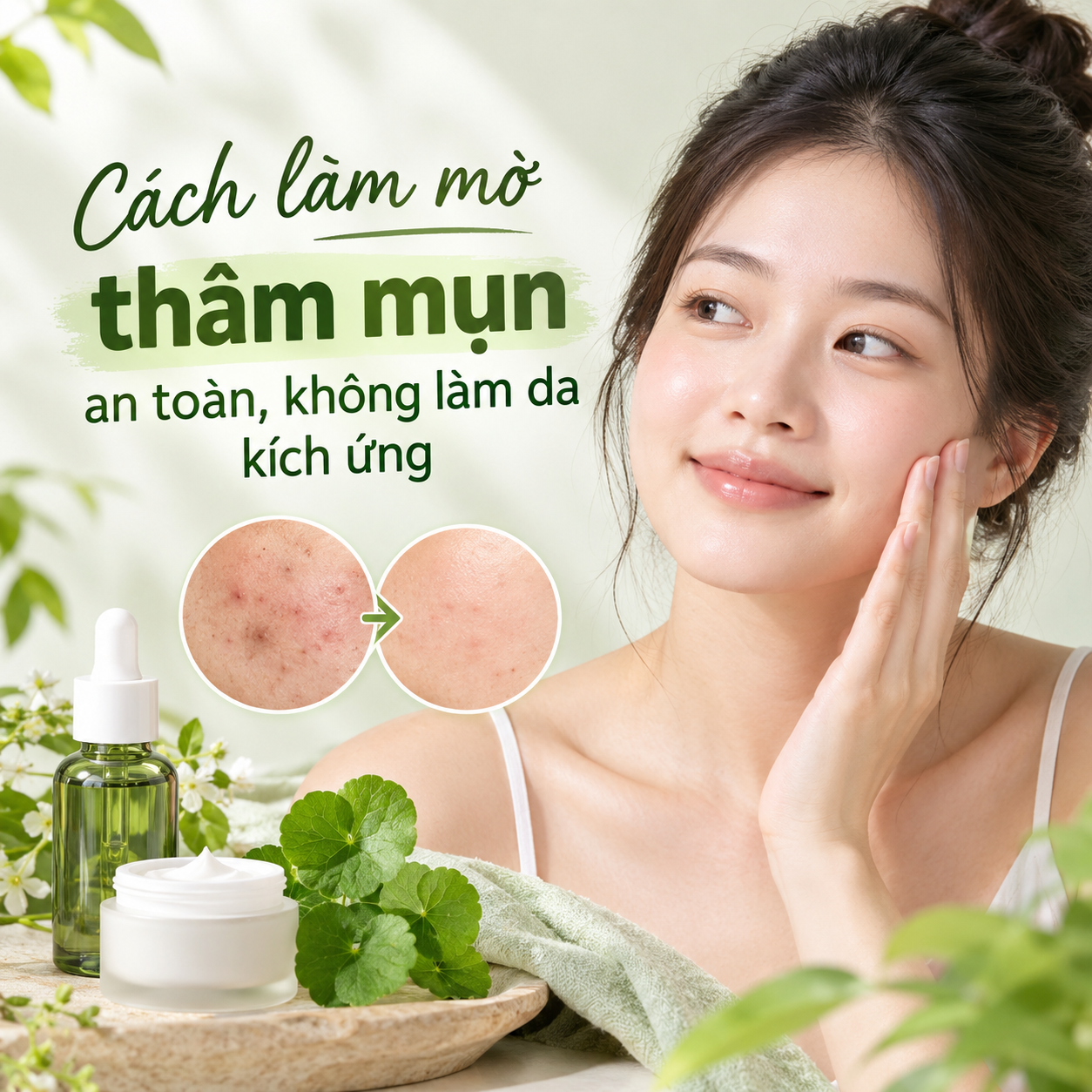 Cách làm mờ thâm mụn an toàn, không làm da kích ứng