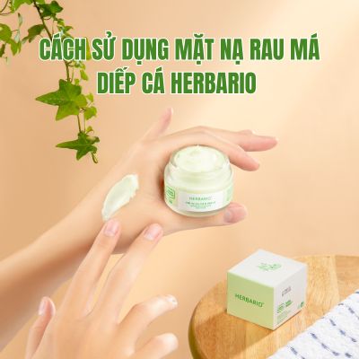 Cách sử dụng Mặt nạ rau má diếp cá Herbario