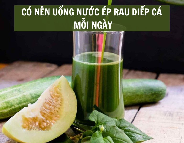 Có nên uống nước ép rau diếp cá mỗi ngày không?