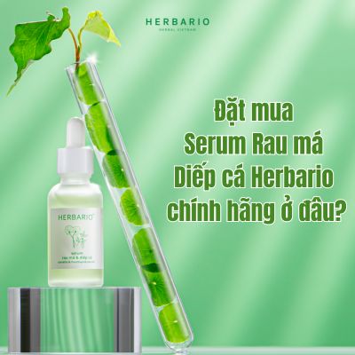 Đặt mua Serum Rau má Diếp cá Herbario chính hãng ở đâu?