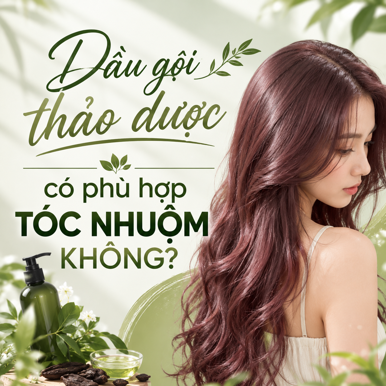 Dầu gội thảo dược có phù hợp tóc nhuộm không?