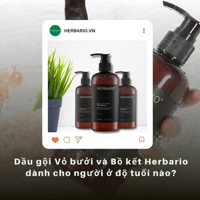 Dầu gội Vỏ bưởi và Bồ kết Herbario dành cho người ở độ tuổi nào?