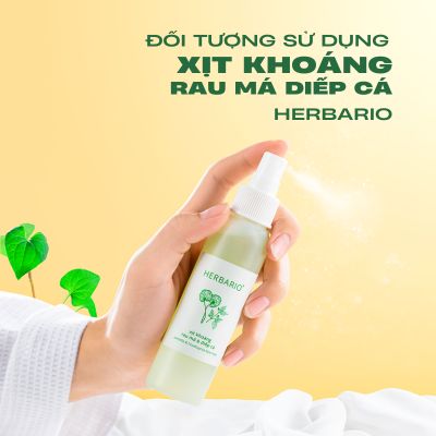 Đối tượng sử dụng Xịt khoáng rau má diếp cá Herbario