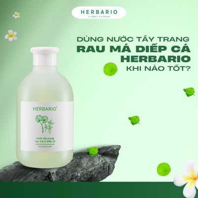 Dùng Sữa rửa mặt Rau má Diếp cá Herbario khi nào tốt?