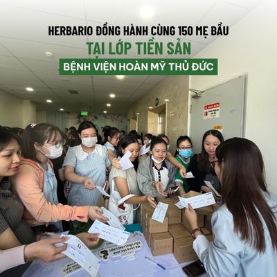 Herbario đồng hành cùng 150 mẹ bầu tại lớp tiền sản Bệnh viện Hoàn Mỹ Thủ Đức