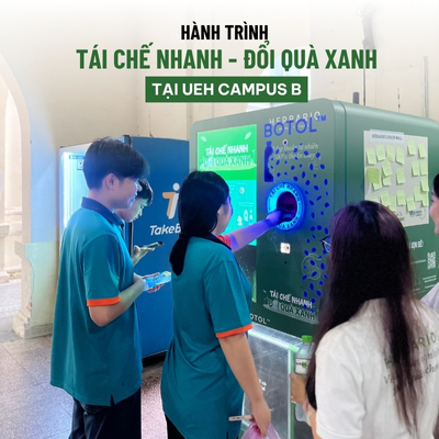 HERBARIO x BOTOL LAN TỎA HÀNH TRÌNH “TÁI CHẾ NHANH – ĐỔI QUÀ XANH” TẠI UEH GREEN CAMPUS HERBARIO x BOTOL LAN TỎA HÀNH TRÌNH “TÁI CHẾ NHANH – ĐỔI QUÀ XANH” TẠI UEH GREEN CAMPUS