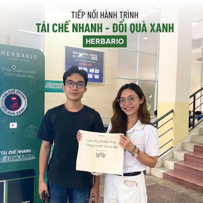HERBARIO x BOTOL TIẾP NỐI HÀNH TRÌNH “TÁI CHẾ NHANH – ĐỔI QUÀ XANH” - TRẢI NGHIỆM & ĐỔI QUÀ TẠI UEH CAMPUS B