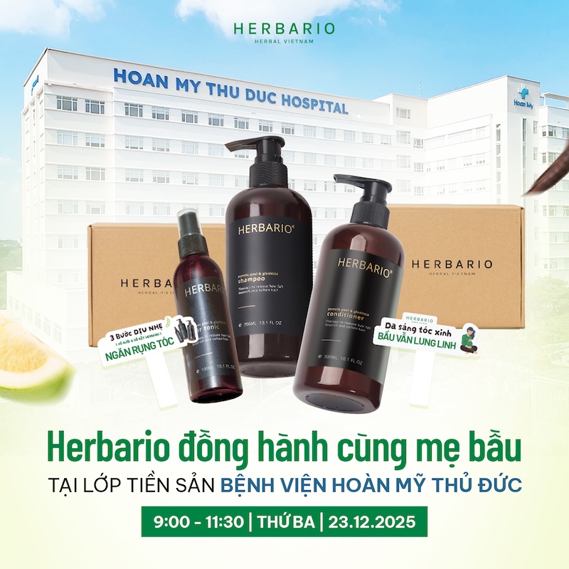 Herbario x BV Hoàn Mỹ Thủ Đức: Đồng hành cùng 150 mẹ bầu tại lớp tiền sản tháng 12-2025