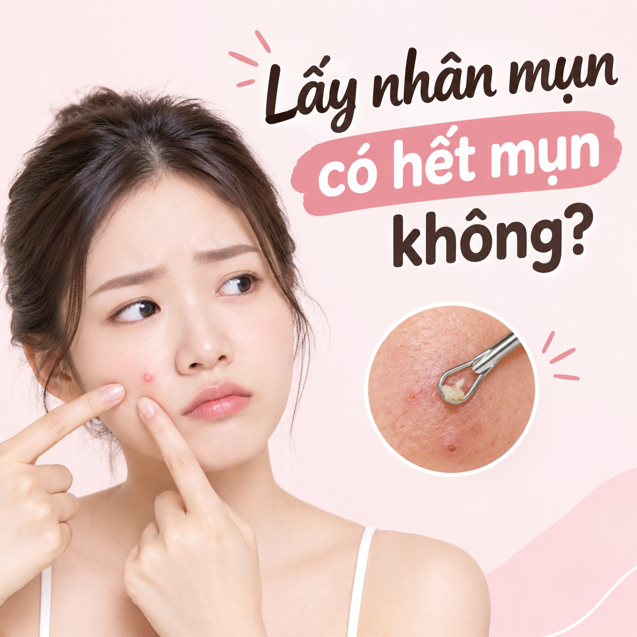 Lấy nhân mụn có hết mụn không? Cách chăm sóc da đúng cách sau khi lấy nhân mụn