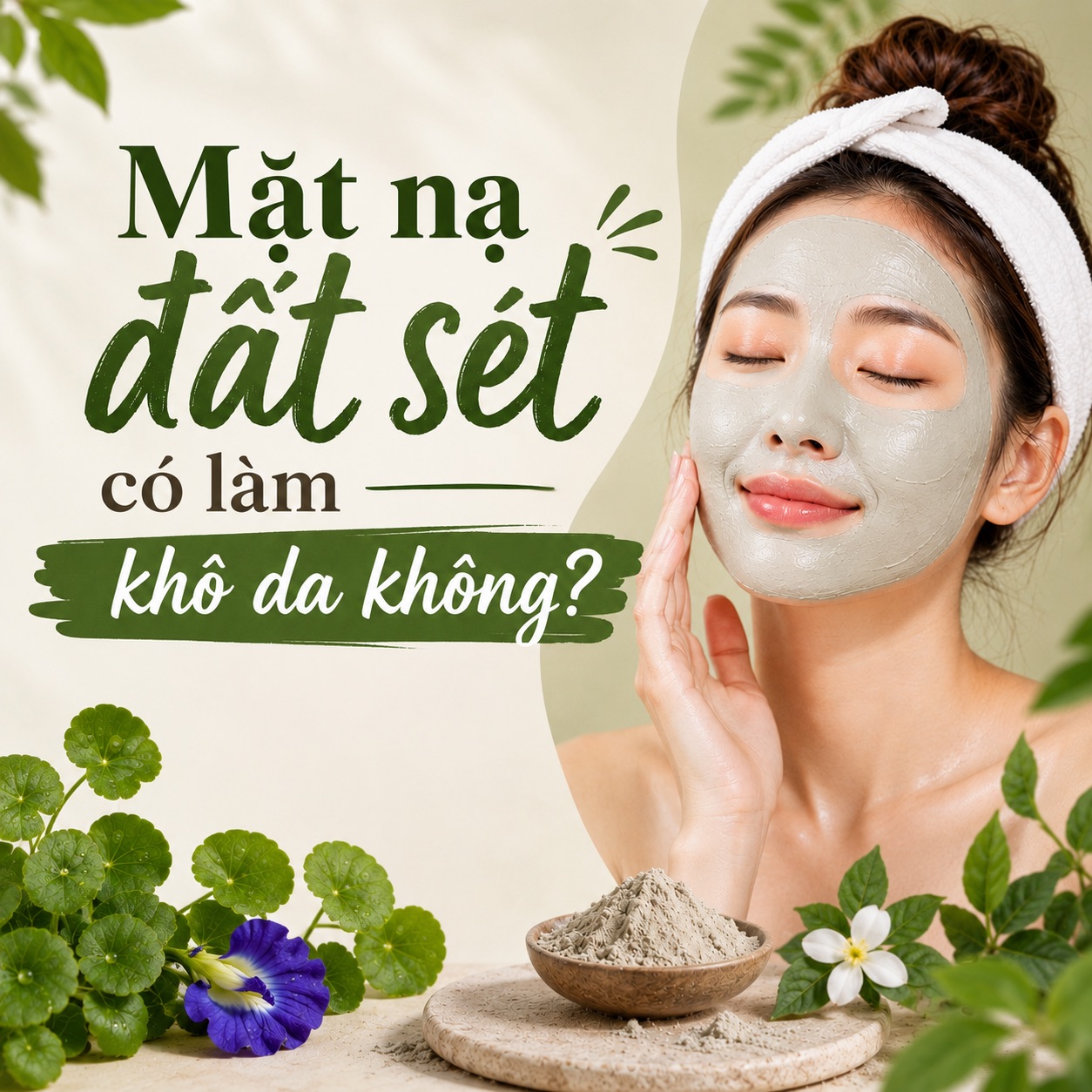 Mặt nạ đất sét có làm khô da không? Giải đáp chi tiết