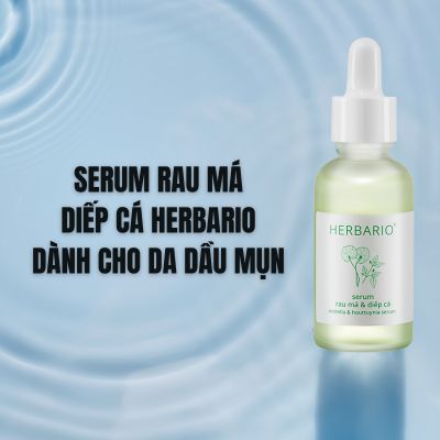 Serum Rau má diếp cá Herbario dành cho da dầu mụn