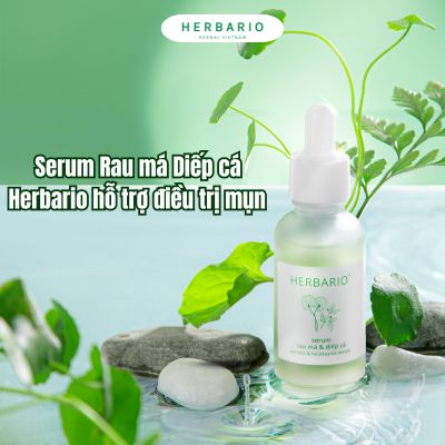 Serum Rau má Diếp cá Herbario hỗ trợ điều trị mụn