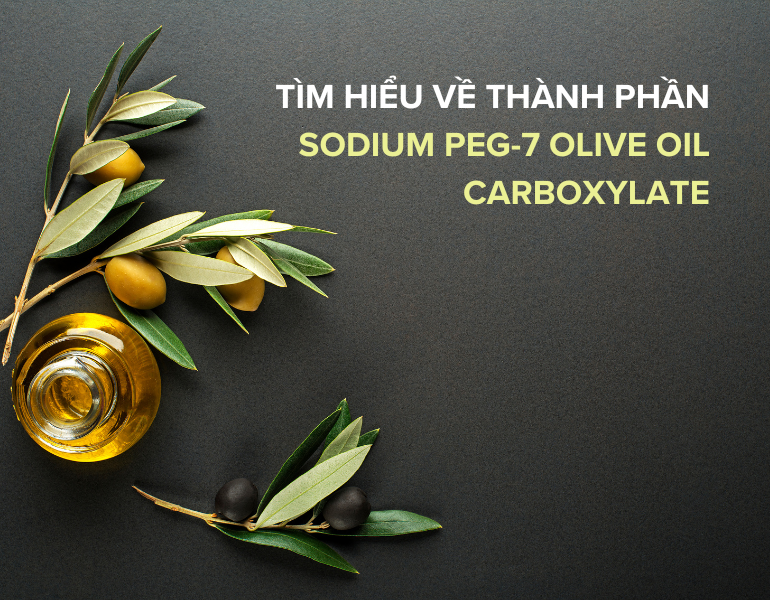 Sodium PEG-7 Olive Oil Carboxylate là gì? Có công dụng gì trong mỹ phẩm?