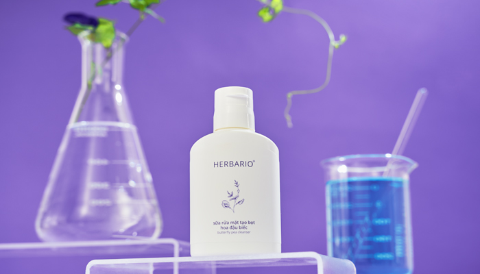 Sữa rửa mặt tạo bọt Hoa đậu biếc Herbario ở Tp. HCM làm sạch, cấp ẩm