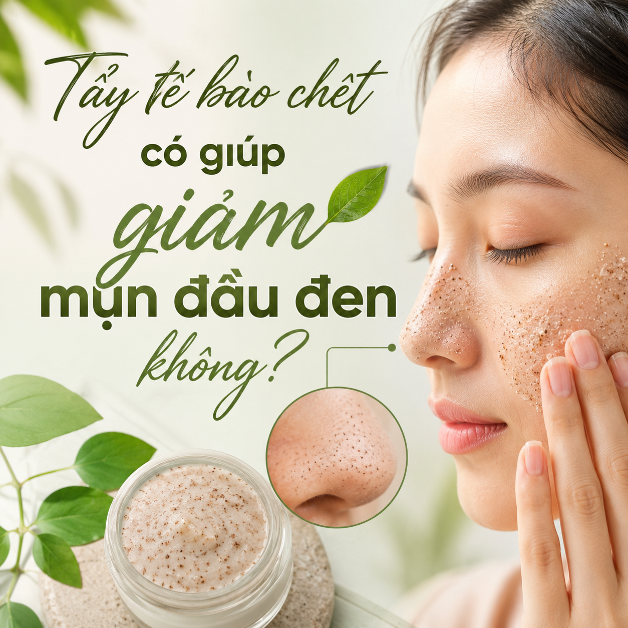 Tẩy tế bào chết có giúp giảm mụn đầu đen không? Giải đáp chi tiết