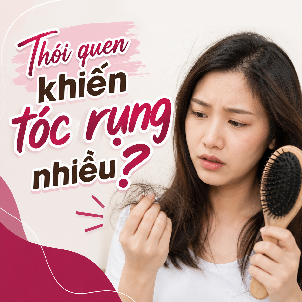 Thói quen khiến tóc rụng nhiều: 10 sai lầm phổ biến làm tóc yếu hơn