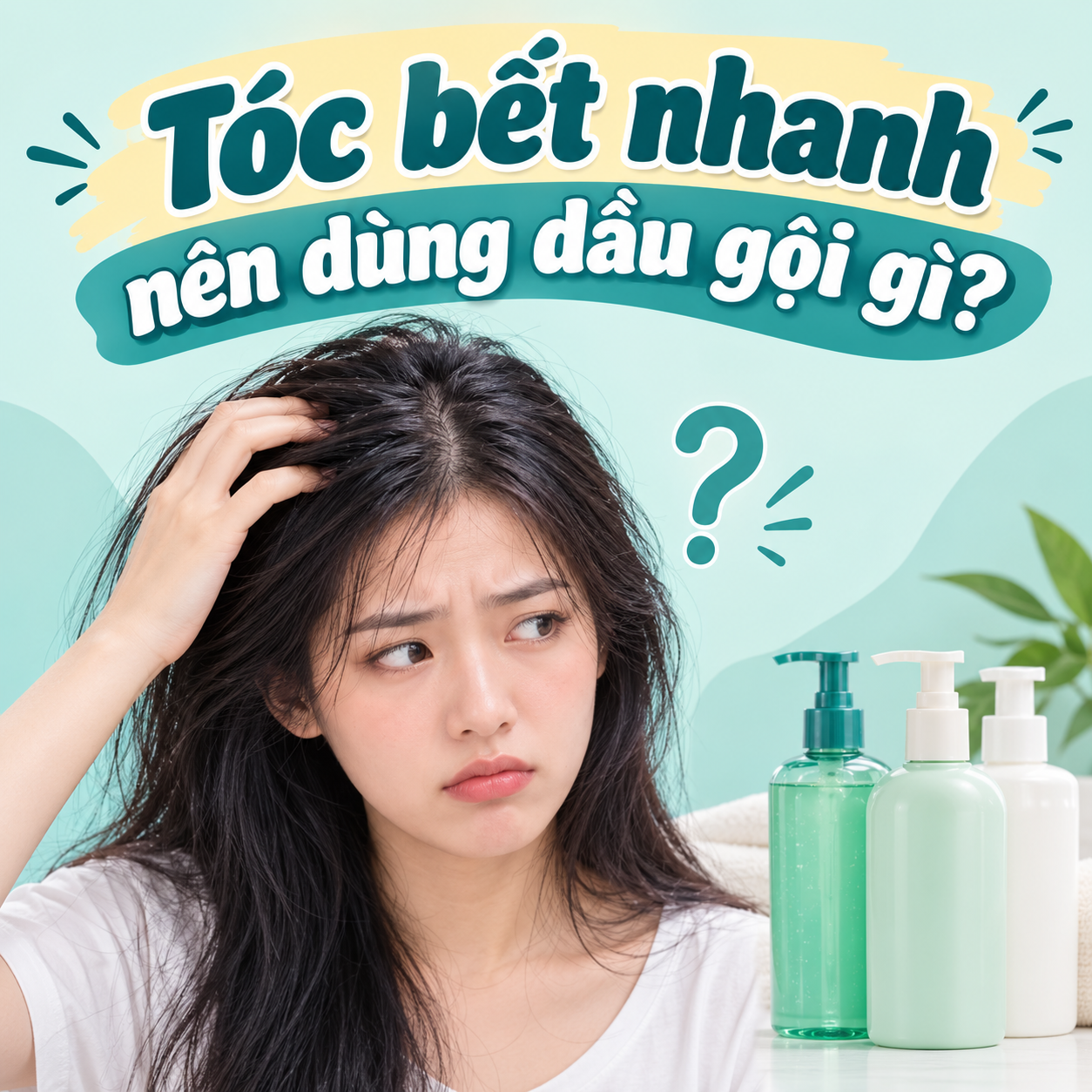 Tóc bết nhanh nên dùng dầu gội gì? Gợi ý lựa chọn giúp da đầu sạch thoáng lâu hơn