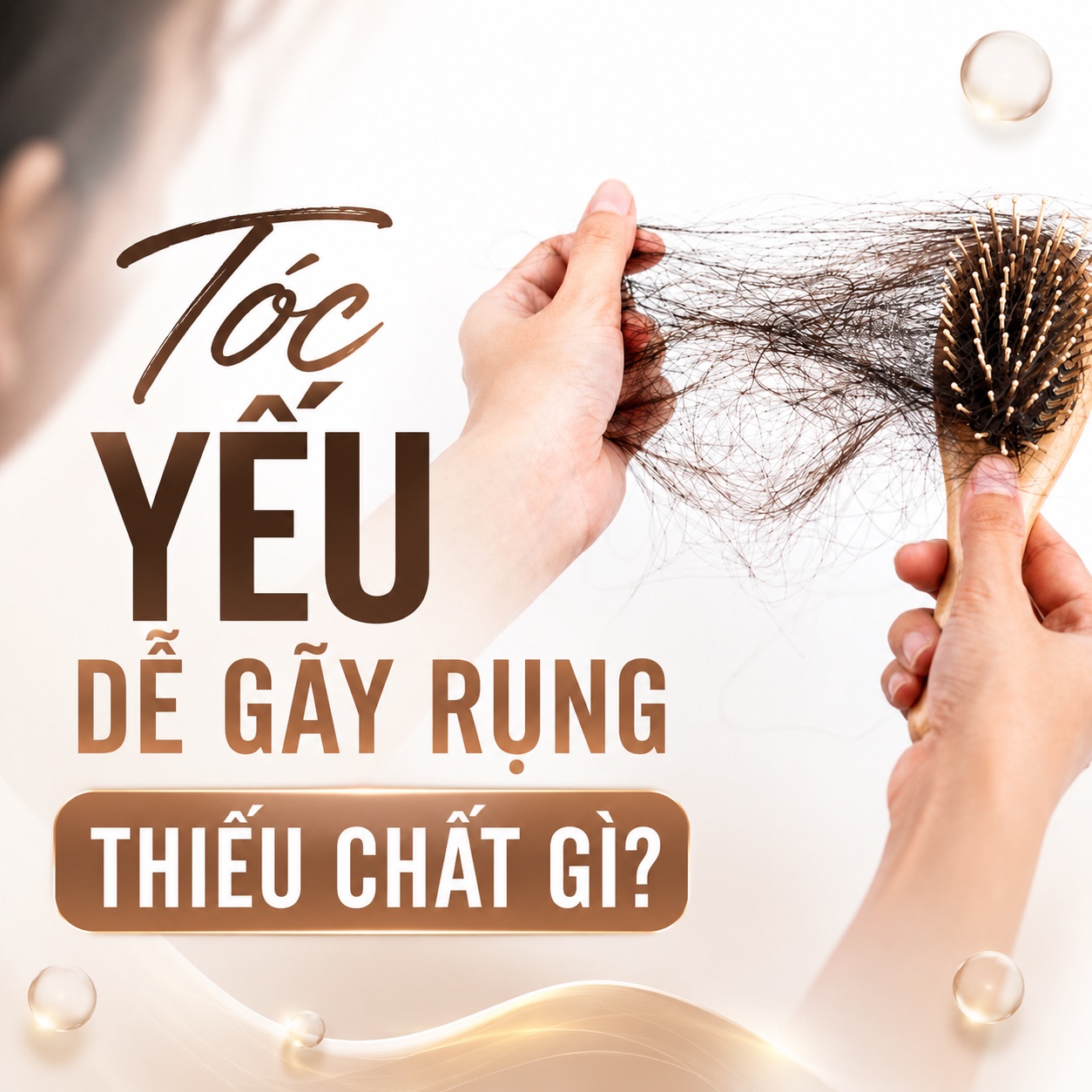 Tóc yếu dễ gãy rụng thiếu chất gì? Nên ăn gì để tóc khỏe mạnh?