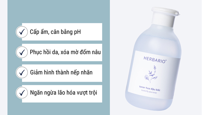 Toner hoa đậu biếc Herbario ở Gia Lâm HN cấp ẩm, ngăn ngừa lão hóa