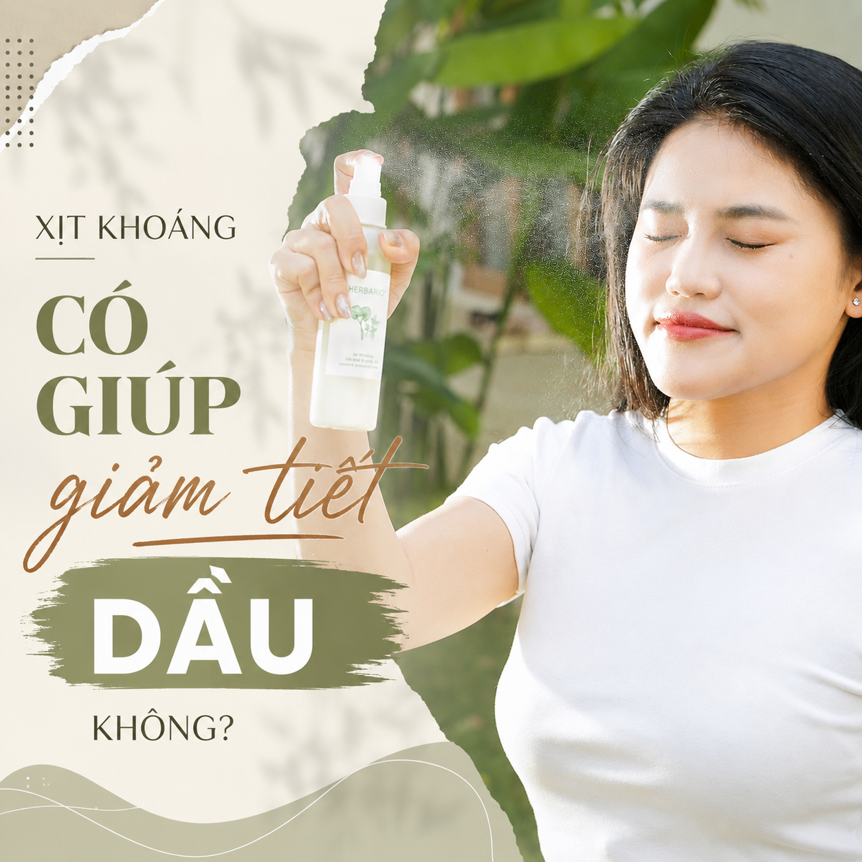 Xịt khoáng có giúp giảm tiết dầu không? Giải đáp chi tiết