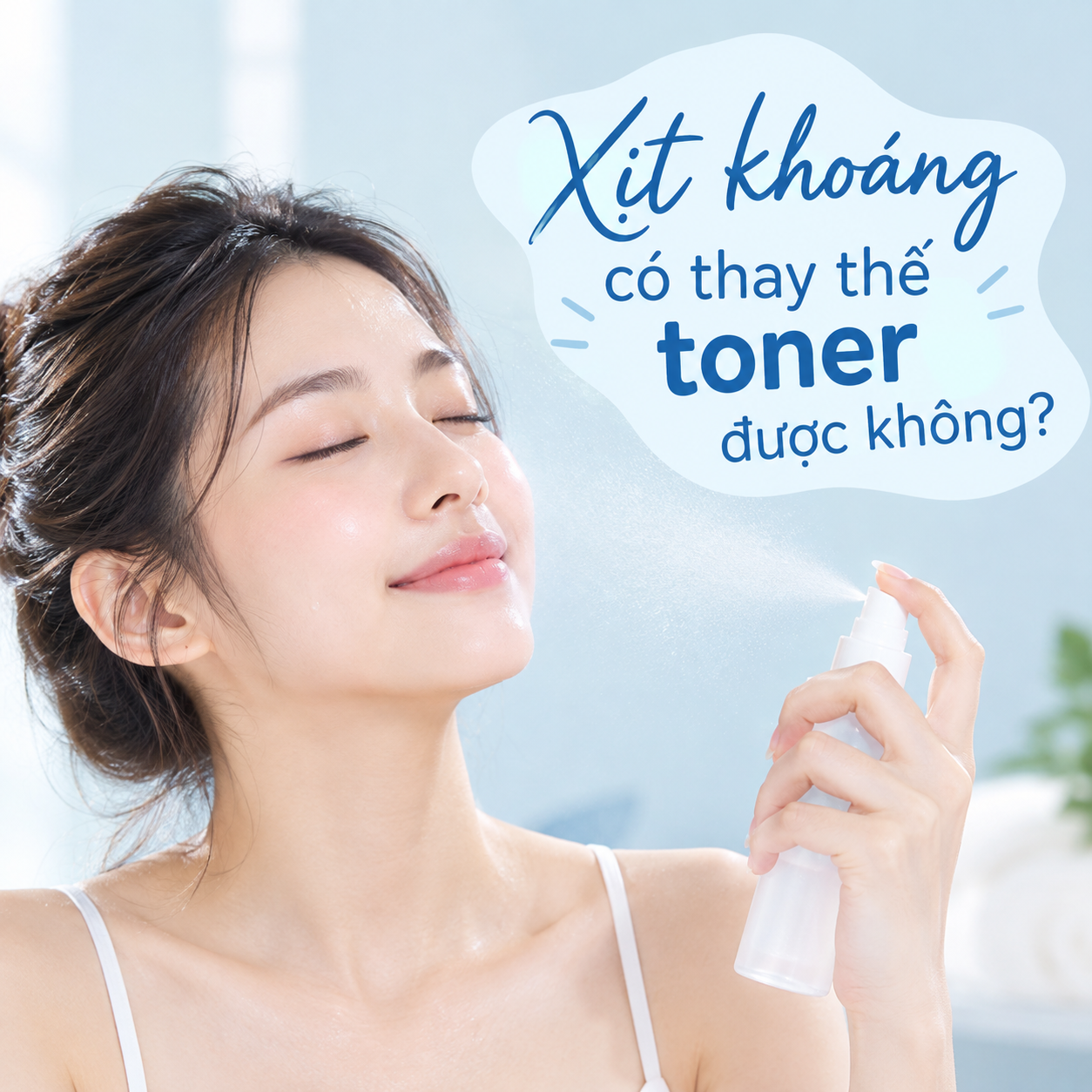 Xịt khoáng có thay thế toner được không? Giải đáp chi tiết