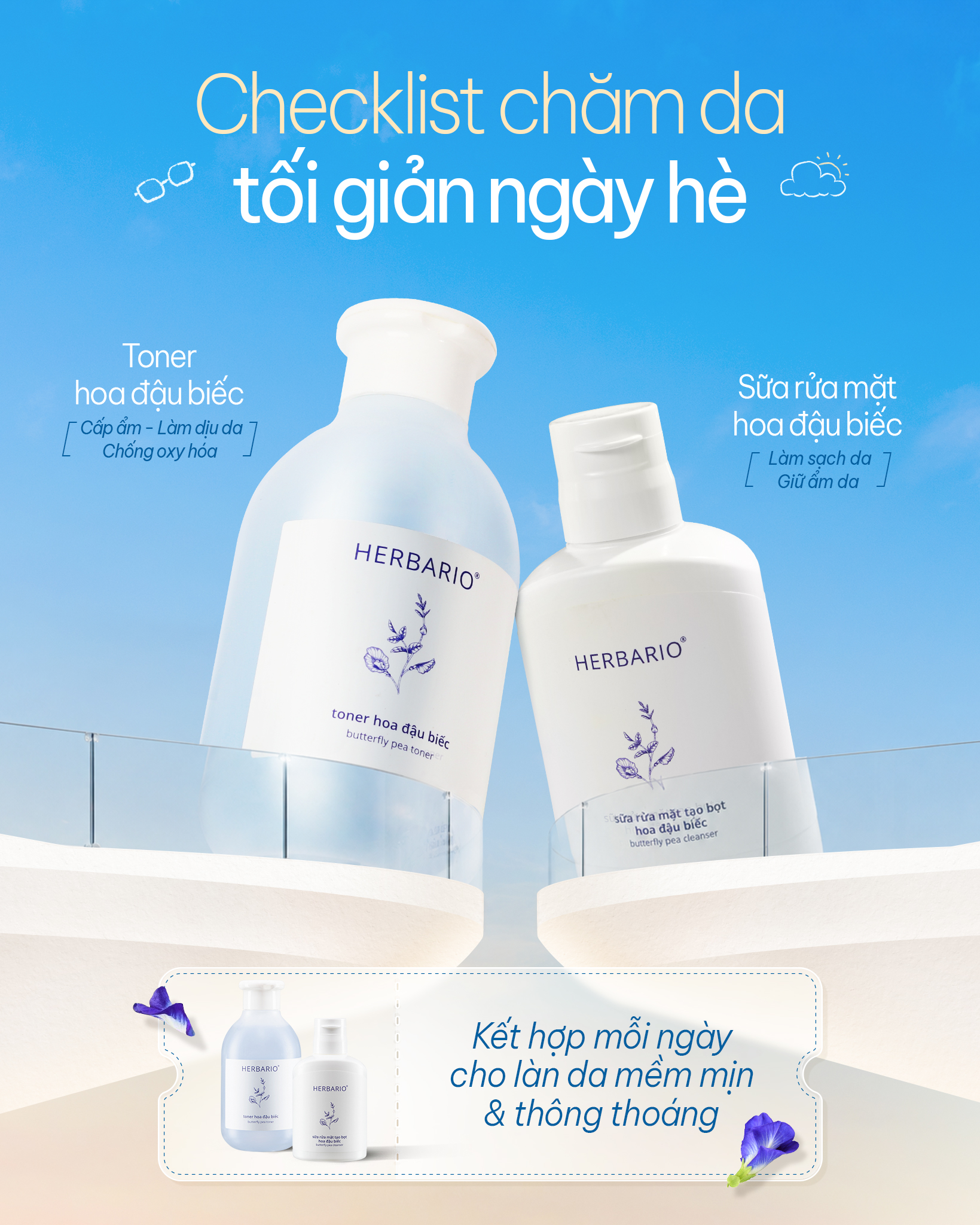 Checklist skincare tối giản mùa nóng