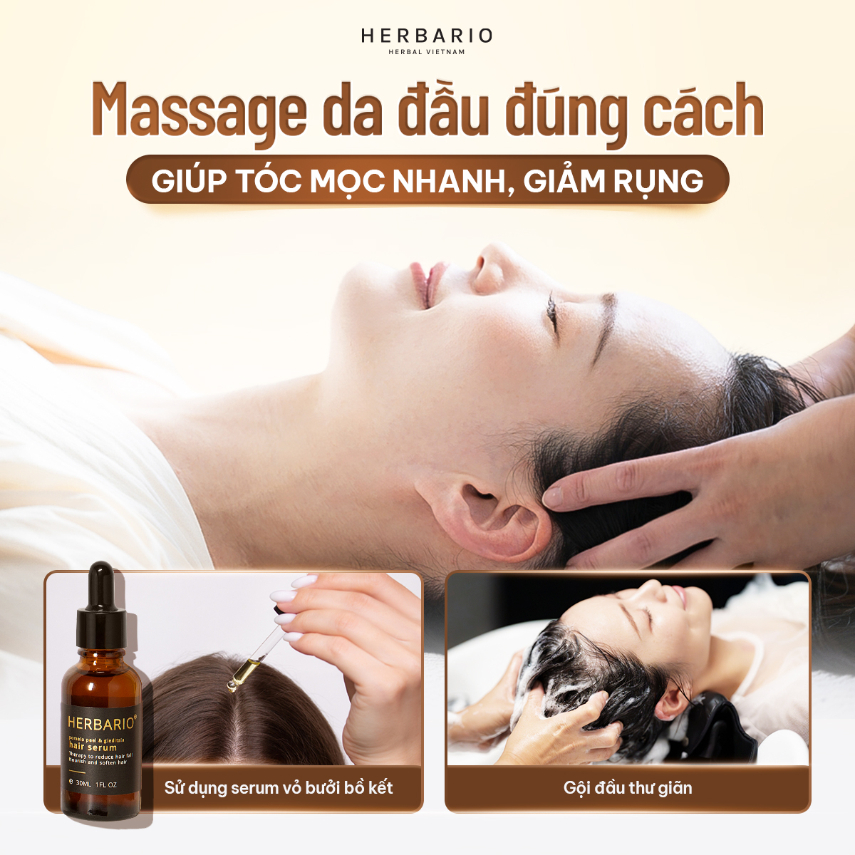 Massage da đầu đúng cách