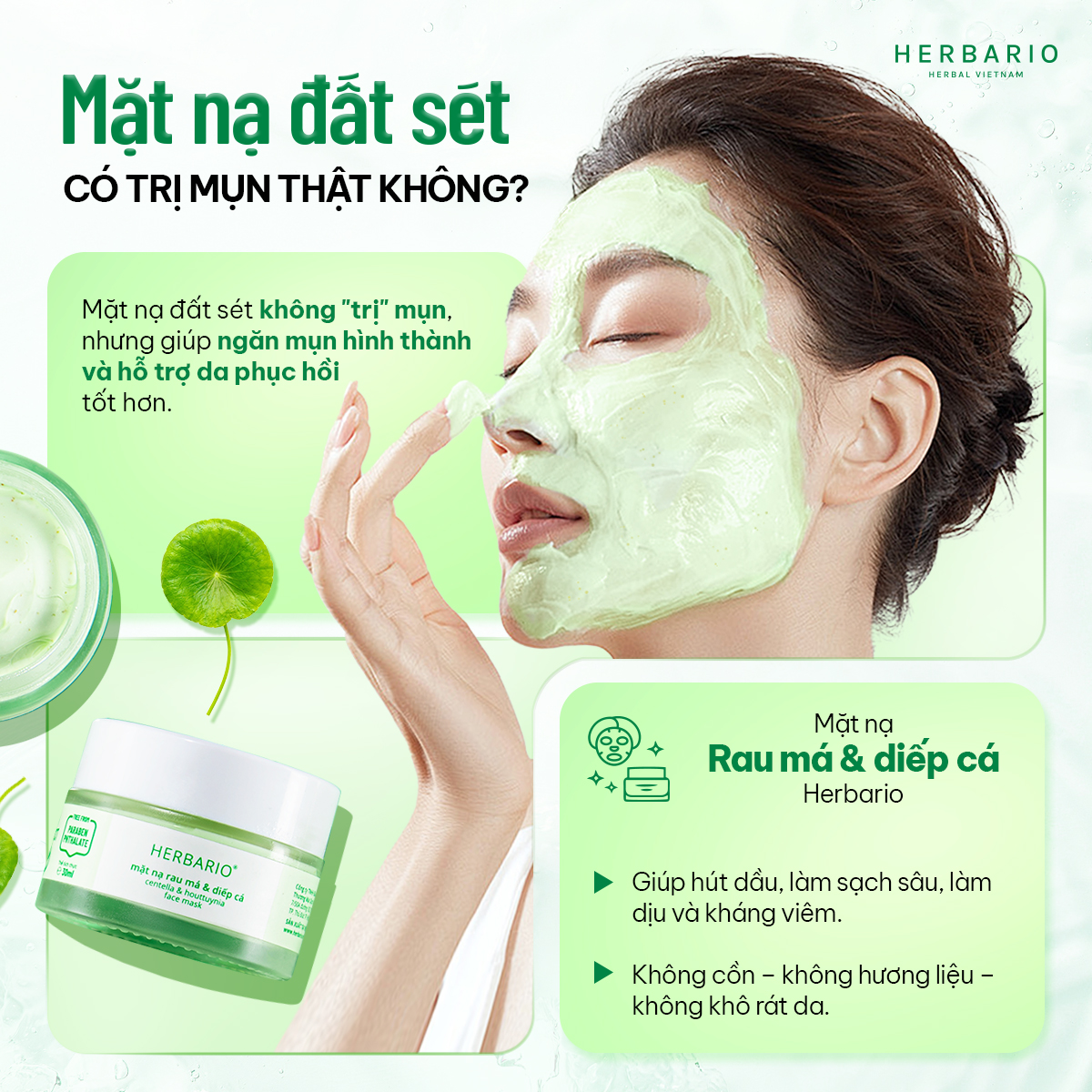 Mặt nạ rau má diếp cá