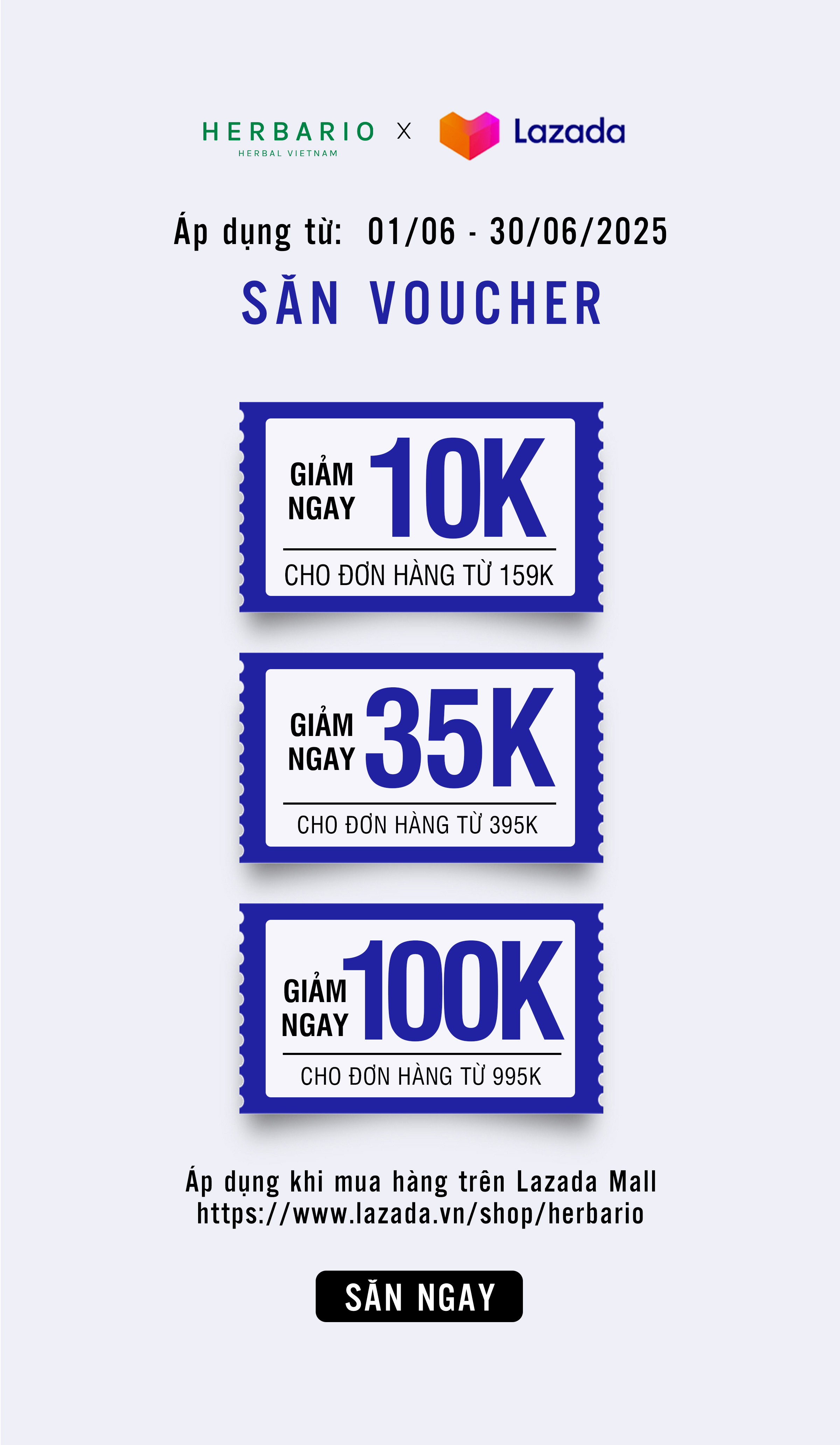 Săn voucher Lazada tháng 6