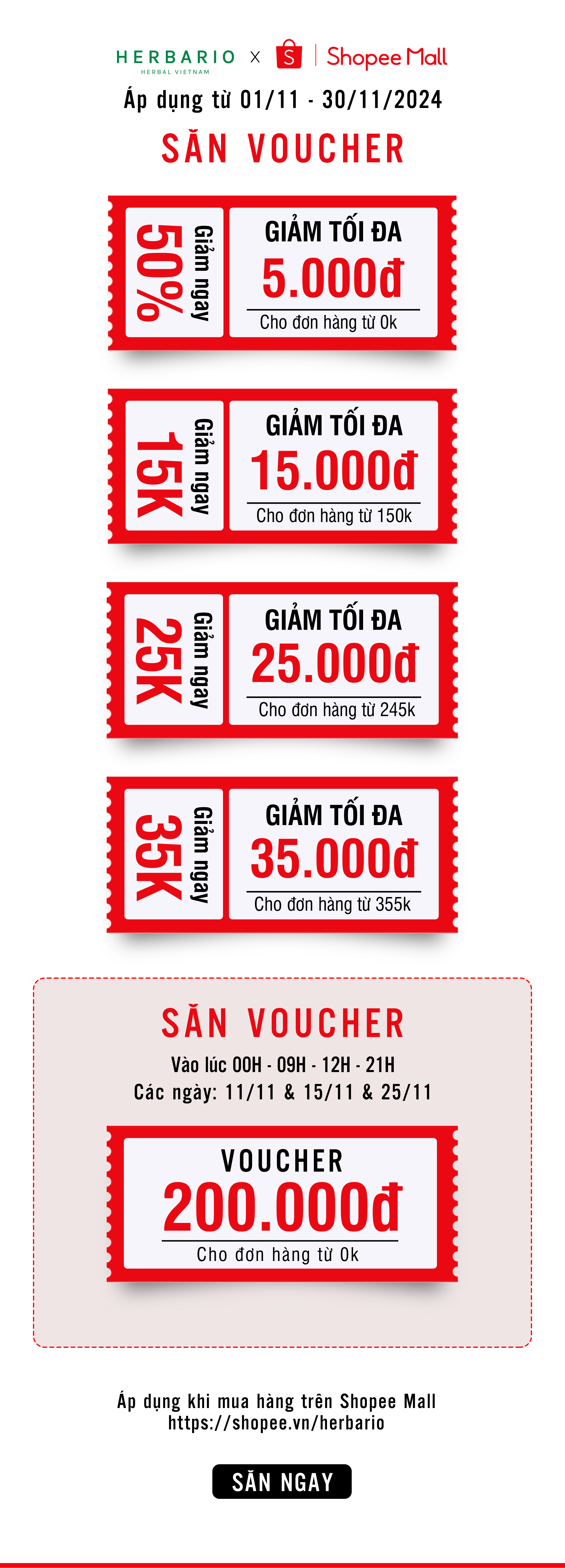 Săn voucher shopee tháng 11