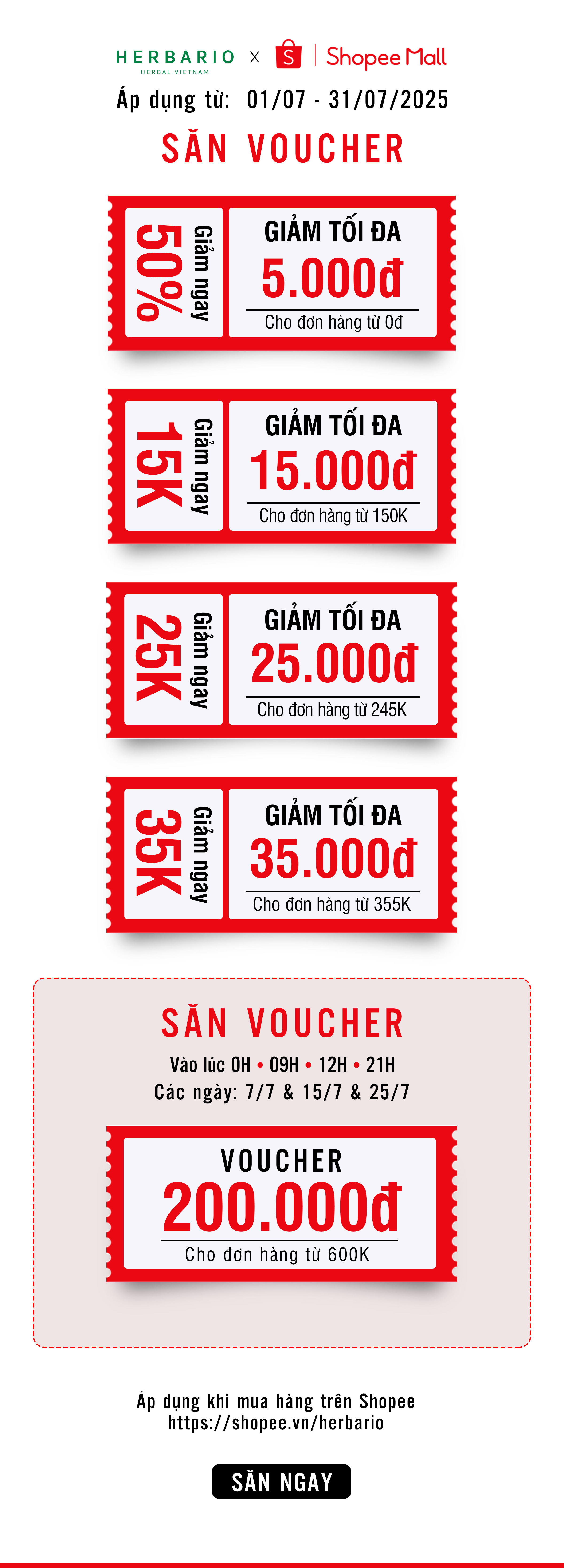 Săn voucher shopee tháng 7